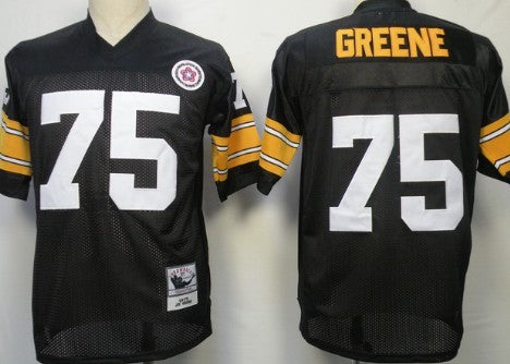 Joe Greene Pittsburgh Steelers black Throwback jersey