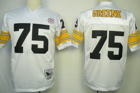 Joe Greene Pittsburgh Steelers white Throwback jersey