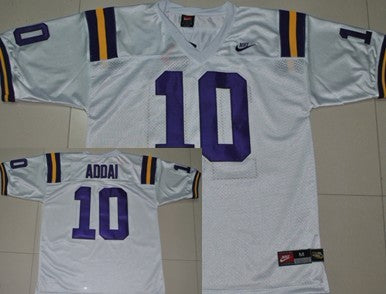 Joseph Addai LSU Tigers white jersey
