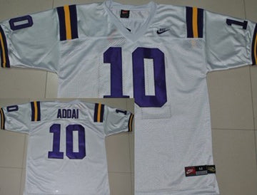 Joseph Addai LSU Tigers white jersey