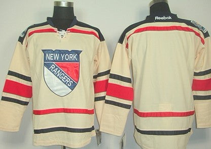 Custom New York Rangers cream Winter Classic jersey