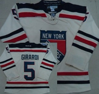 Dan Girardi New York Rangers cream Winter Classic jersey