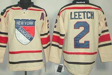 Brian Leetch New York Rangers cream Winter Classic jersey