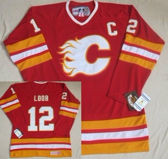 Hakan Loob Calgary Flames red Throwback jersey