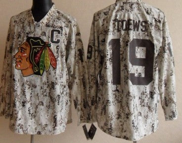Jonathan Toews Chicago Blackhawks white Camo jersey