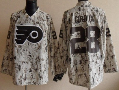 Claude Giroux Philadelphia Flyers white Camo jersey