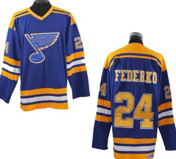 Bernie Federko St. Louis Blues blue Throwback jersey
