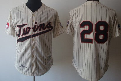 Bert Blyleven Minnesota Twins cream Throwback jersey
