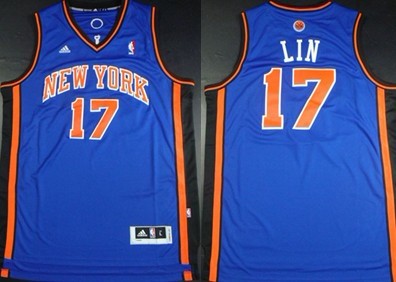 Jeremy Lin Revolution New York Knicks blue jersey