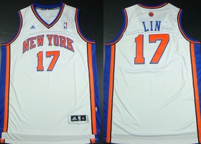 Jeremy Lin Revolution New York Knicks white jersey