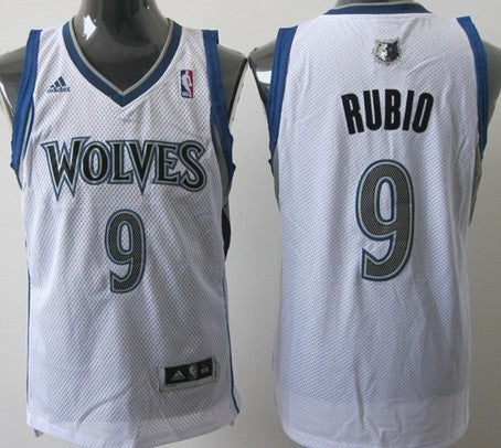 Ricky Rubio Minnesota Timberwolves white jersey