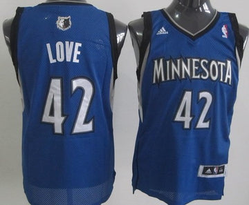 Kevin Love Minnesota Timberwolves blue jersey