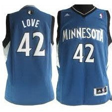Kevin Love Revolution Minnesota Timberwolves blue jersey