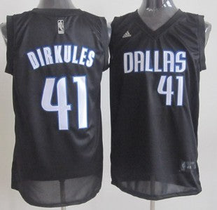 Dirkules Dallas Mavericks black Fashion jersey