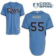 Matt Moore Tampa Bay Rays blue jersey