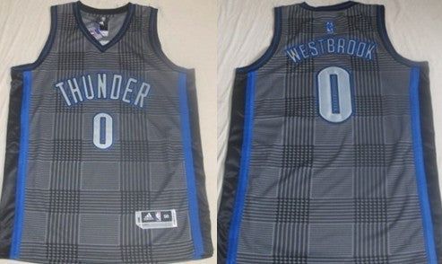 Russell Westbrook Oklahoma City Thunder black Fashion jersey