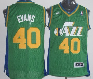 Jeremy Evans Utah Jazz green jersey
