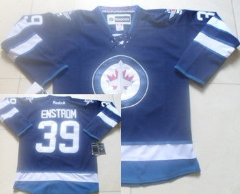 Tobias Enstrom Winnipeg Jets navy jersey