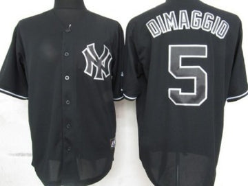 Joe DiMaggio New York Yankees black Fashion jersey