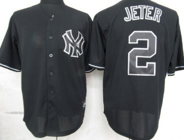 Derek Jeter New York Yankees black Fashion jersey