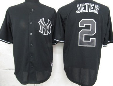 Derek Jeter New York Yankees black Fashion jersey
