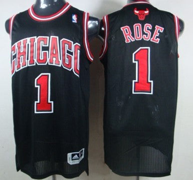 Derrick Rose Revolution Chicago Bulls black Authentic jersey