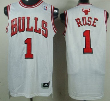 Derrick Rose Revolution Chicago Bulls white Authentic jersey