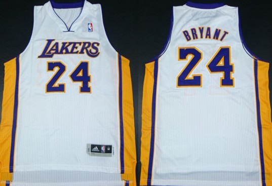 Kobe Bryant Revolution Los Angeles Lakers white Authentic jersey