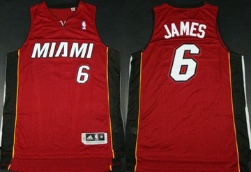 LeBron James Revolution Miami Heat red Authentic jersey