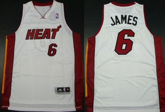 LeBron James Revolution Miami Heat white Authentic jersey