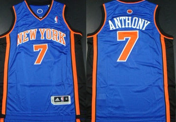 Carmelo Anthony Revolution New York Knicks blue Authentic jersey