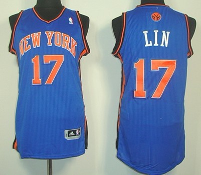 Jeremy Lin Revolution New York Knicks blue Authentic jersey