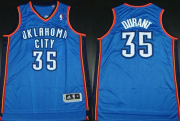 Kevin Durant Revolution Oklahoma City Thunder blue Authentic jersey