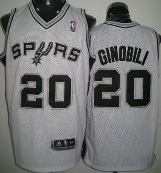 Manu Ginobili San Antonio Spurs white jersey