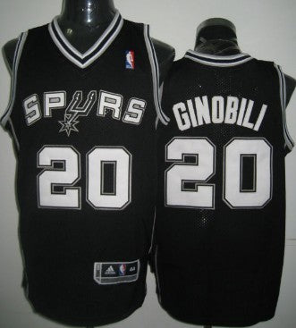 Manu Ginobili San Antonio Spurs black jersey