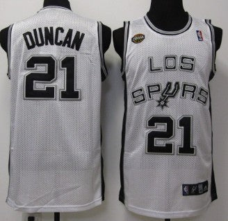 Tim Duncan Latin Nights San Antonio Spurs white jersey