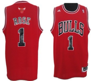 Derrick Rose Revolution Chicago Bulls red jersey