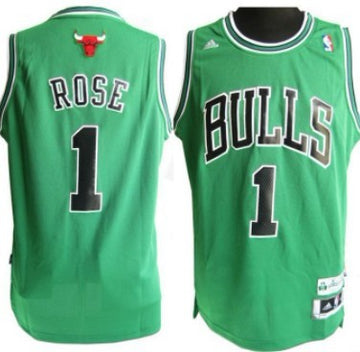 Derrick Rose Revolution Chicago Bulls green jersey