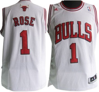 Derrick Rose Revolution Chicago Bulls white jersey