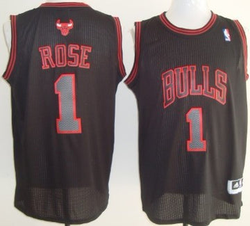 Derrick Rose Chicago Bulls black Authentic jersey