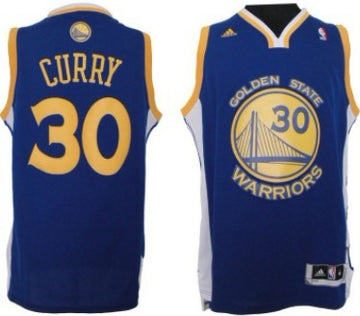 Stephen Curry Revolution Golden State Warriors blue jersey