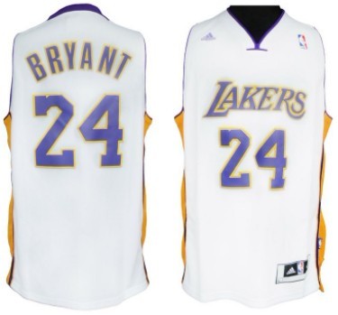 Kobe Bryant Revolution Los Angeles Lakers white jersey