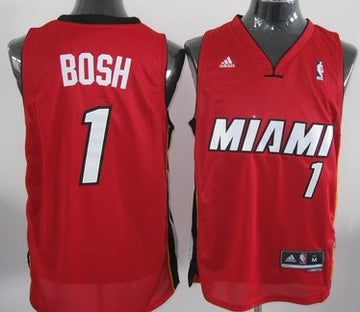 Chris Bosh Revolution Miami Heat red jersey