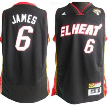 LeBron James Latin Nights Revolution Miami Heat black jersey