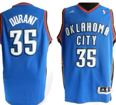 Kevin Durant Revolution Oklahoma City Thunder blue jersey
