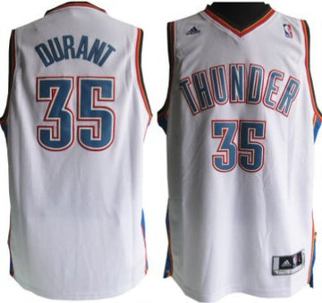 Kevin Durant Revolution Oklahoma City Thunder white jersey