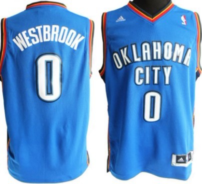 Russell Westbrook Revolution Oklahoma City Thunder blue jersey