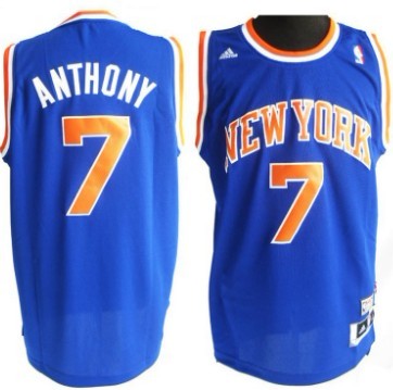 Carmelo Anthony Revolution New York Knicks blue jersey