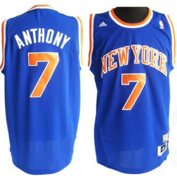 Carmelo Anthony Revolution New York Knicks blue jersey