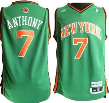 Carmelo Anthony Revolution New York Knicks green jersey